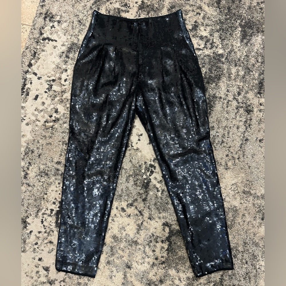 Joie Black Sequin Trousers